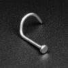 Flat Disk Titanium Nose Stud (Nose Screw) -Stretch It Body Jewellery flat disk titanium nose stud nose screw