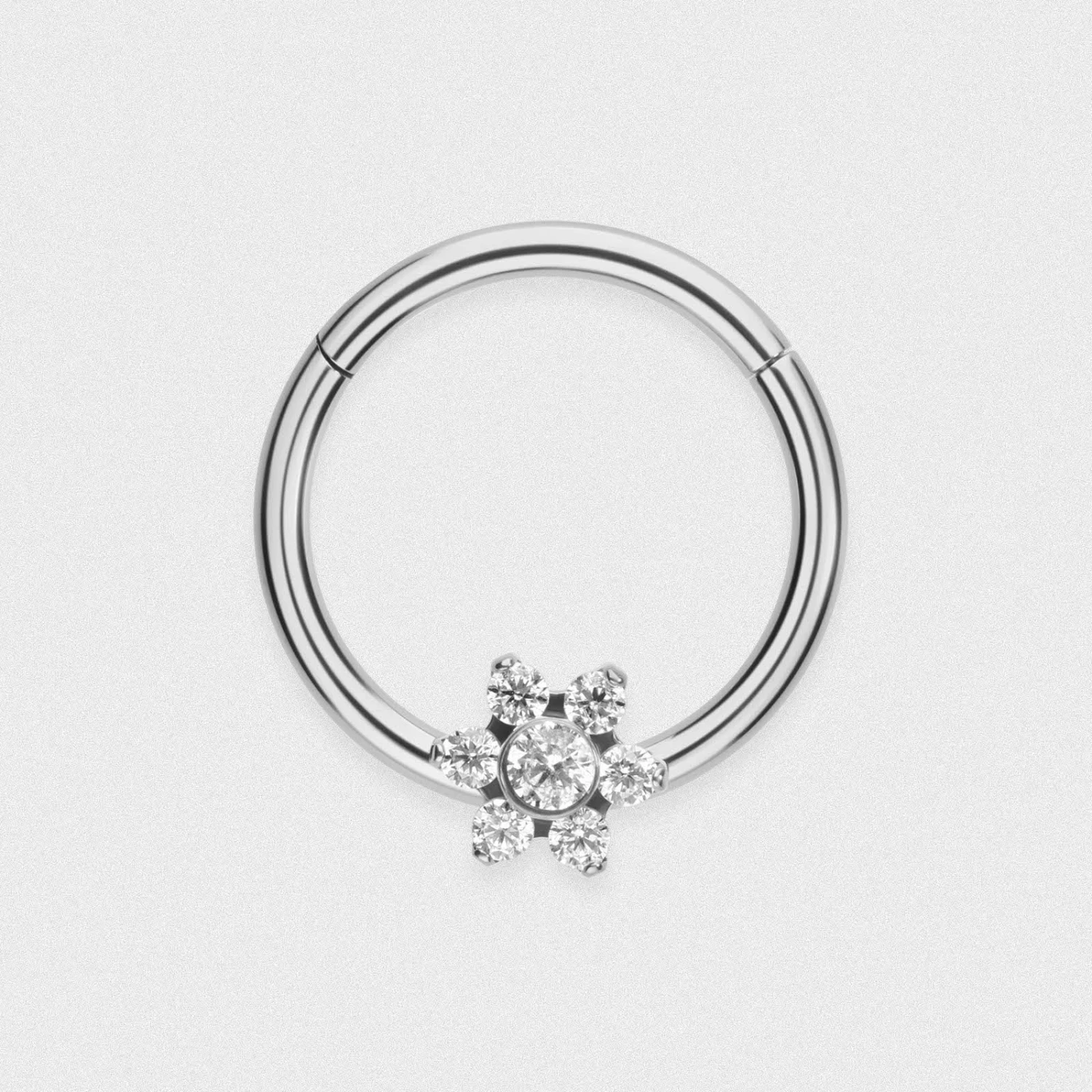 Flower Jewel Titanium Septum Clicker 3 Flower Jewel Titanium Septum Clicker