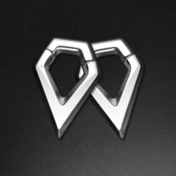 Geometric Drop Surgical Steel Magnetic Ear Weight