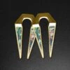 Geometric Keyhole Shell & Gold PVD Ear Weight