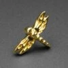 Dragonfly 18k Gold Plated Threadless Top -Stretch It Body Jewellery gold dragonfly threadless top
