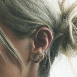 Dragonfly 18k Gold Plated Threadless Top -Stretch It Body Jewellery gold dragonfly threadless top model shot