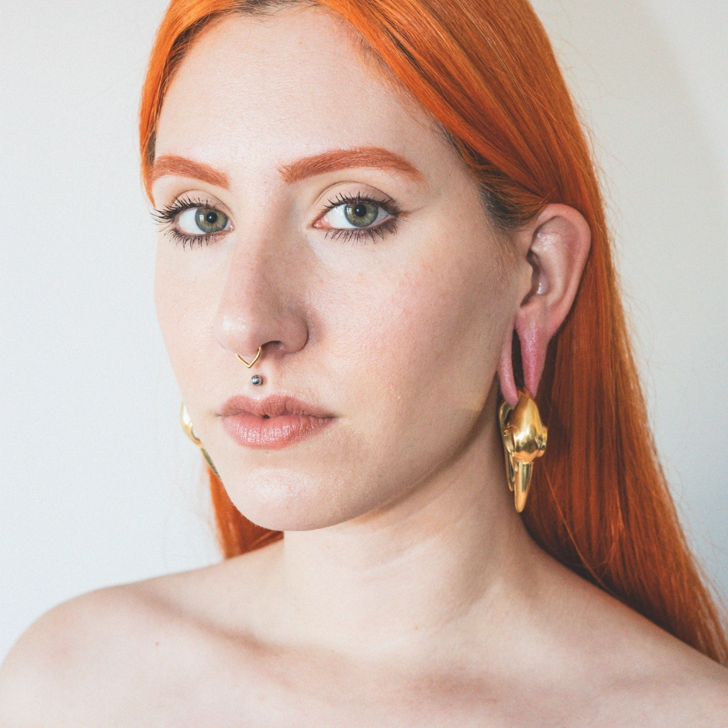 Gold PVD Bird Skull Ear Weight 5 Gold PVD Bird Skull Ear Weight - Image 3