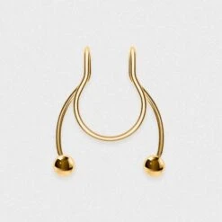 Gold PVD Fake Septum Ring