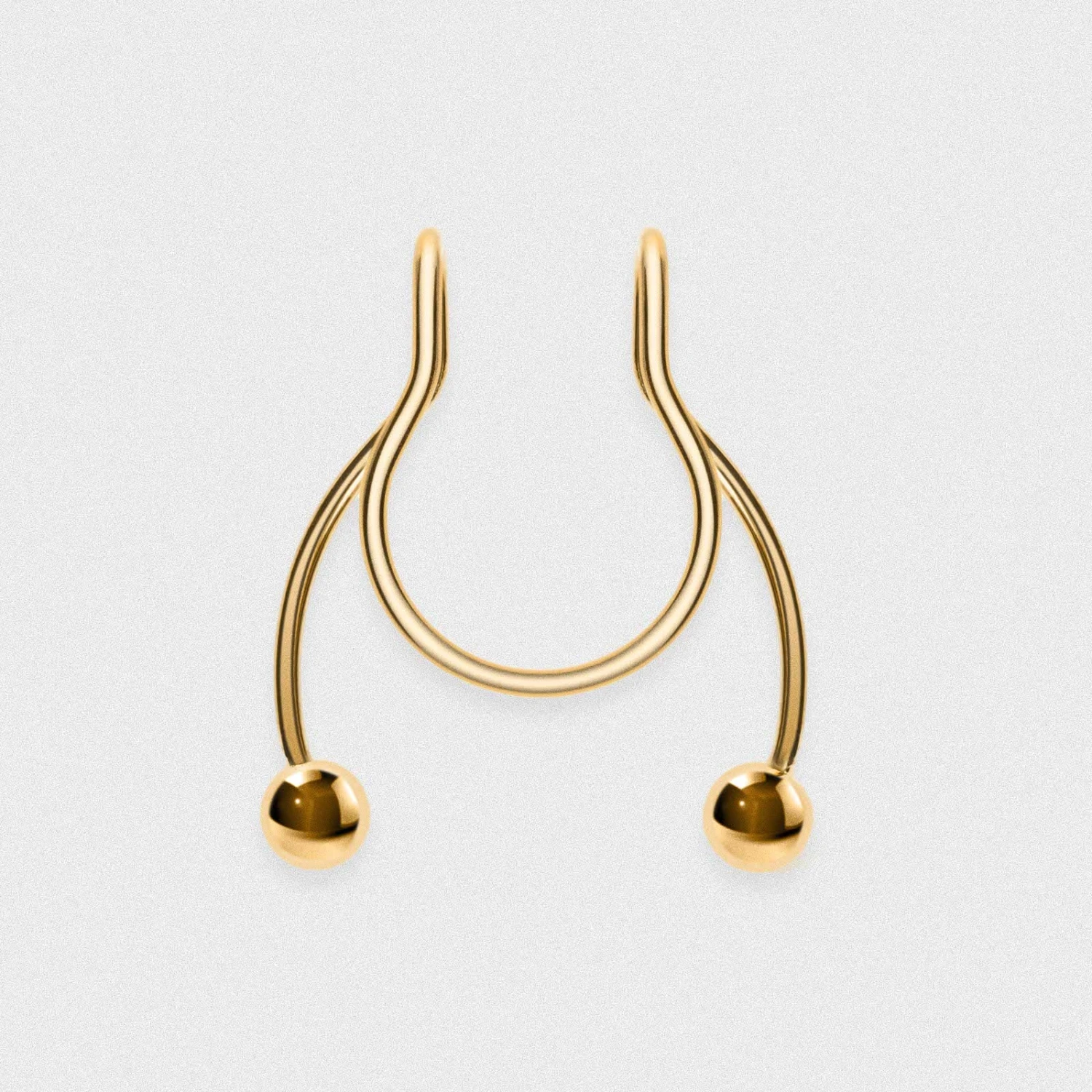 Gold PVD Fake Septum Ring 3 Gold PVD Fake Septum Ring