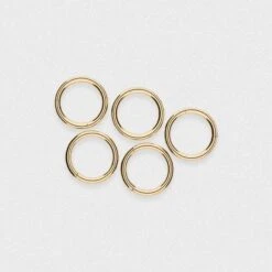 Gold PVD Titanium Ring Stacks