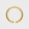 Gold PVD Titanium Seamless Nose Ring