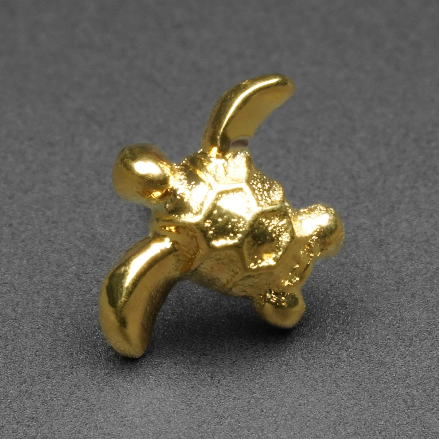 Turtle 18k Gold Plated Threadless Top 3 Turtle 18k Gold Plated Threadless Top