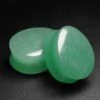 Green Aventurine Double Flare Teardrop Plug