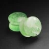 Green Fluorite Double Flare Convex Stone Plug