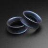 Gunmetal Blue Pearl Silicone Double Flare Tunnel -Stretch It Body Jewellery gunmetal blue silicone tunnel
