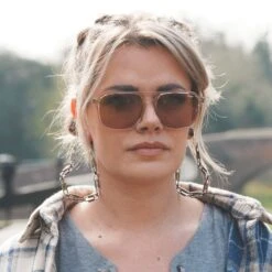 Heart Paperclip Antique Silver Plug Hoops -Stretch It Body Jewellery heart paperclip antique silver plug hoops model shot