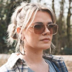 Heart Paperclip Antique Silver Plug Hoops -Stretch It Body Jewellery heart paperclip antique silver plug hoops model shot side shot