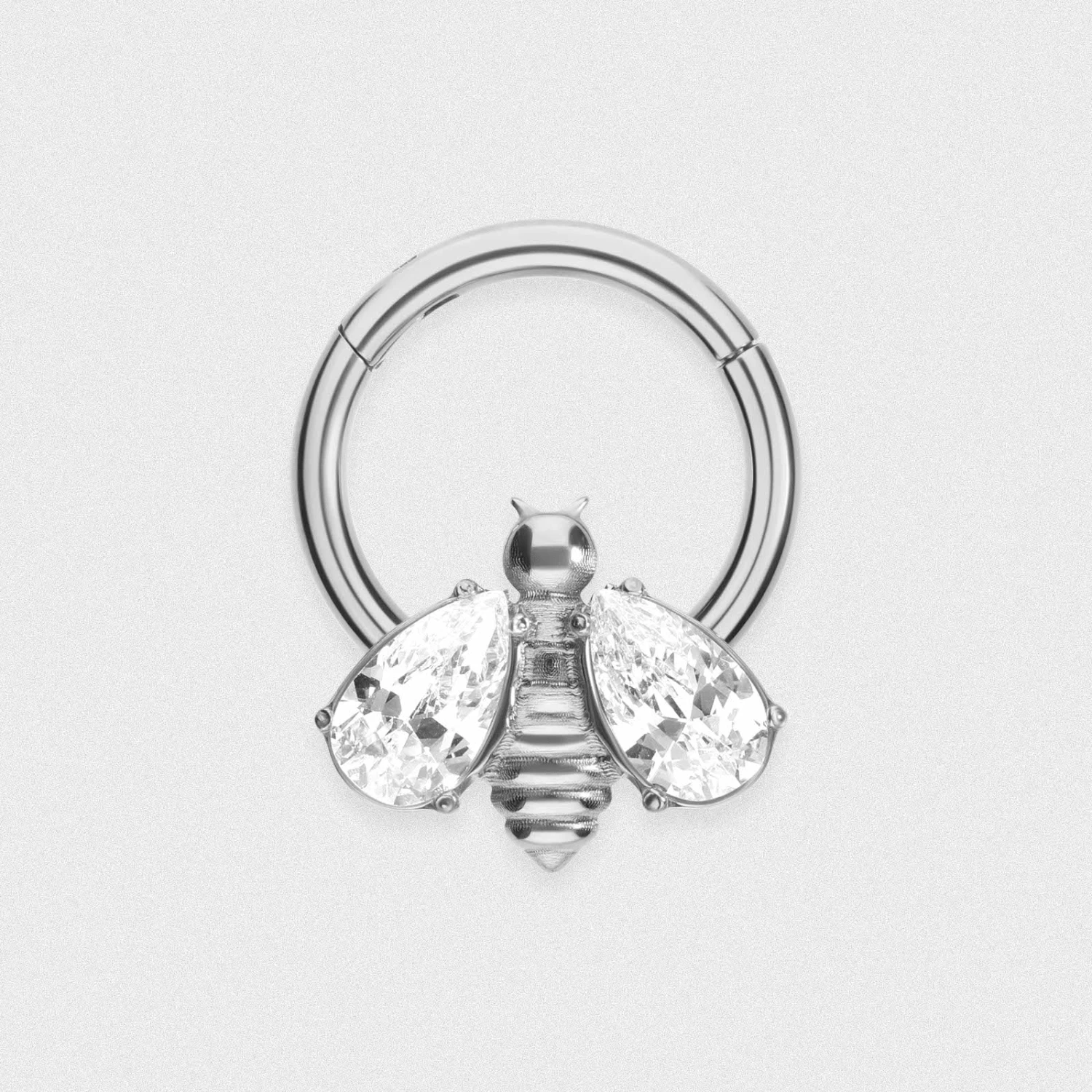Jewelled Bumble Bee Titanium Septum Clicker 3 Jewelled Bumble Bee Titanium Septum Clicker