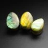 Grade AAA Labradorite Double Flare Convex Stone Teardrop Plug 2 Grade AAA Labradorite Double Flare Convex Stone Teardrop Plug -Stretch It Body Jewellery labradorite stone teardrop plug