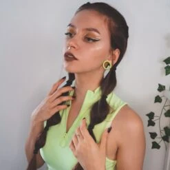 Vibrant Silicone Double Flare Tunnel Bundle -Stretch It Body Jewellery lime green silicone double flare tunnel model shot db64fcb8 818f 46ee 9fc7 0e745cf1821e