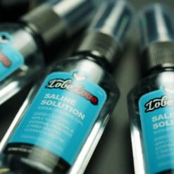 LobeLove™ Professional Saline Piercing Spray -Stretch It Body Jewellery lobelove professional saline piercing spray group shot close up