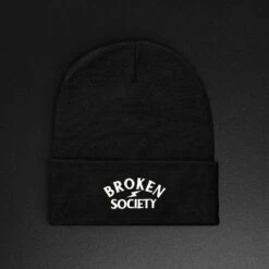 Logo Embroided Beanie - Black
