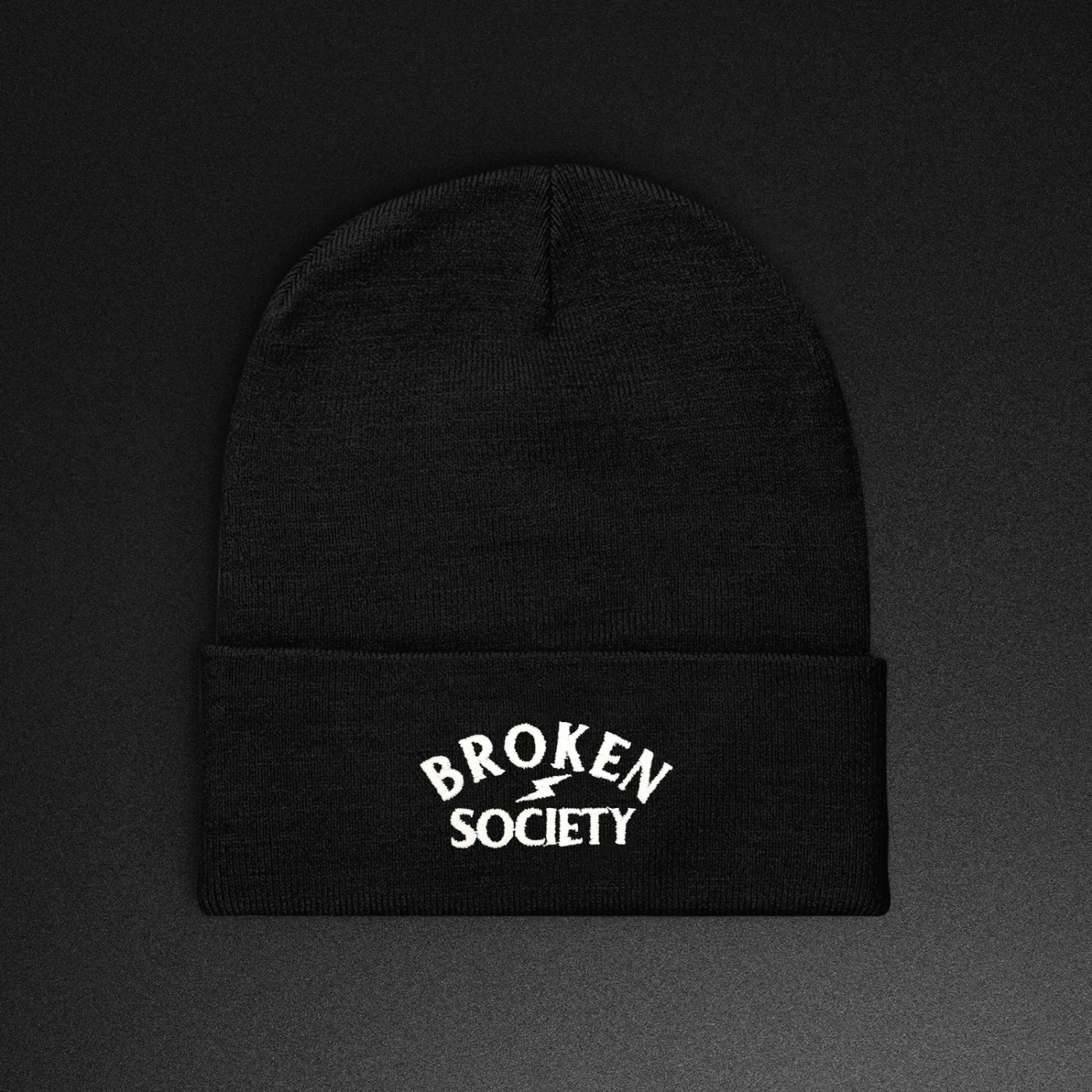 Logo Embroided Beanie - Black 2 Logo Embroided Beanie - Black