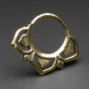 Lotus Flower Brass Seamless Septum Ring -Stretch It Body Jewellery lotus flower bras seamless ring