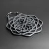 Mandala Black Soft Touch Plug Hoop -Stretch It Body Jewellery mandala black soft touch plug hoop