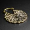 Mandala Brass Mini Plug Hoops -Stretch It Body Jewellery mandala brass mini hoops
