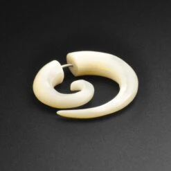 Mother Of Pearl Fake Gauge Spiral