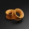Olive Wood Double Flare Concave Tunnel 2 Olive Wood Double Flare Concave Tunnel -Stretch It Body Jewellery olive wood double flare concave tunnel