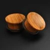 Olive Wood Single Flare Concave Plug -Stretch It Body Jewellery olive wood single flare concave plug