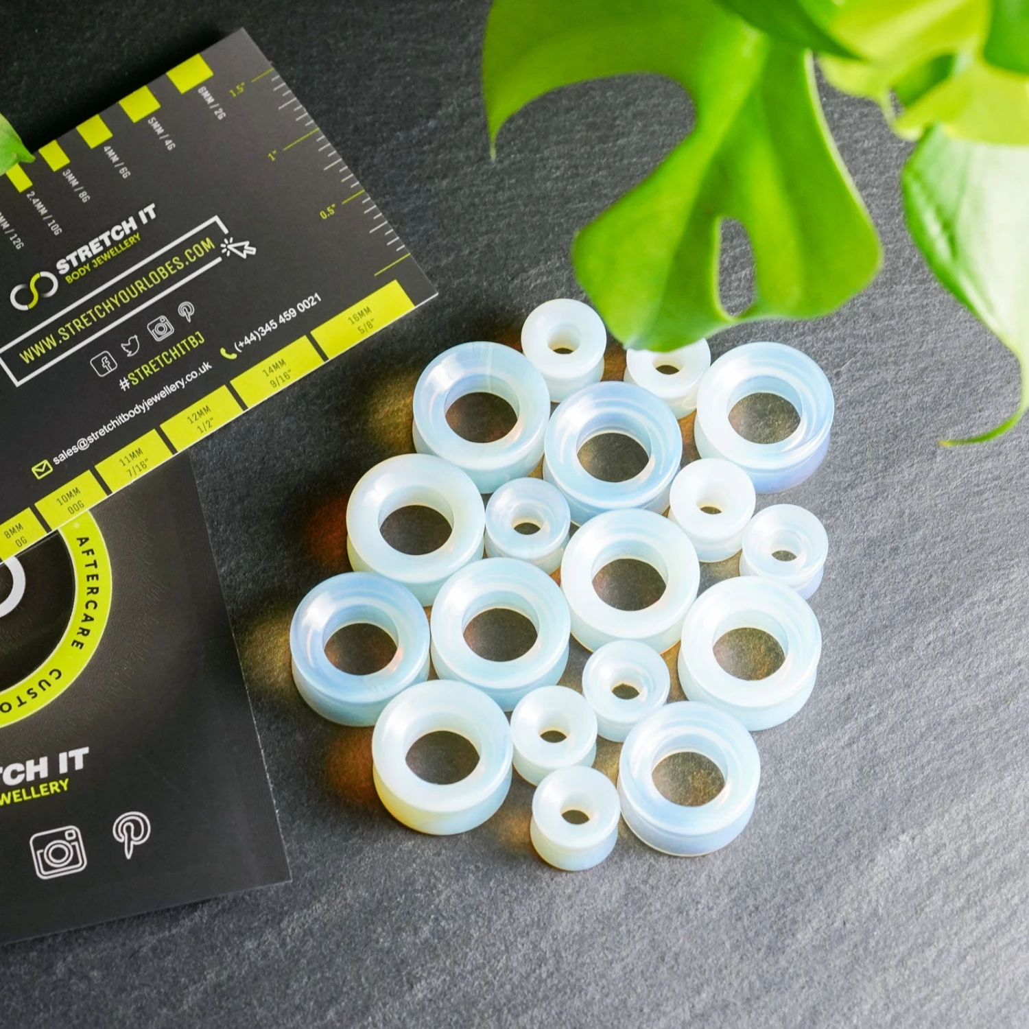 Opalite Double Flare Concave Tunnel 5 Opalite Double Flare Concave Tunnel - Image 3