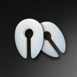 Opalite Keyhole Stone Ear Weights