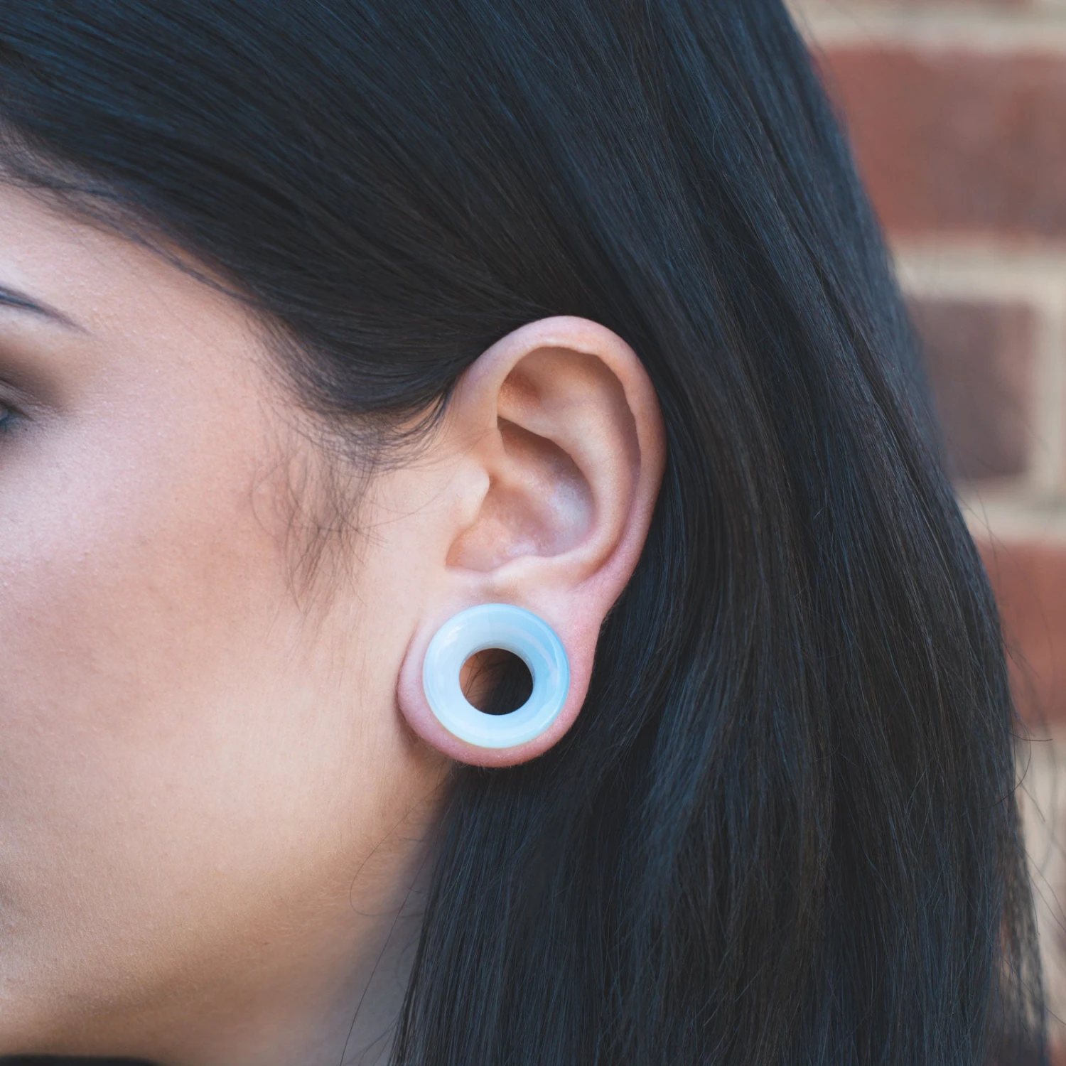 Opalite Double Flare Concave Tunnel 4 Opalite Double Flare Concave Tunnel - Image 2