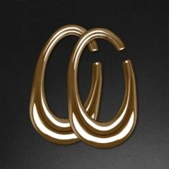 Oval Rose Gold PVD Surgical Steel Ear Weight