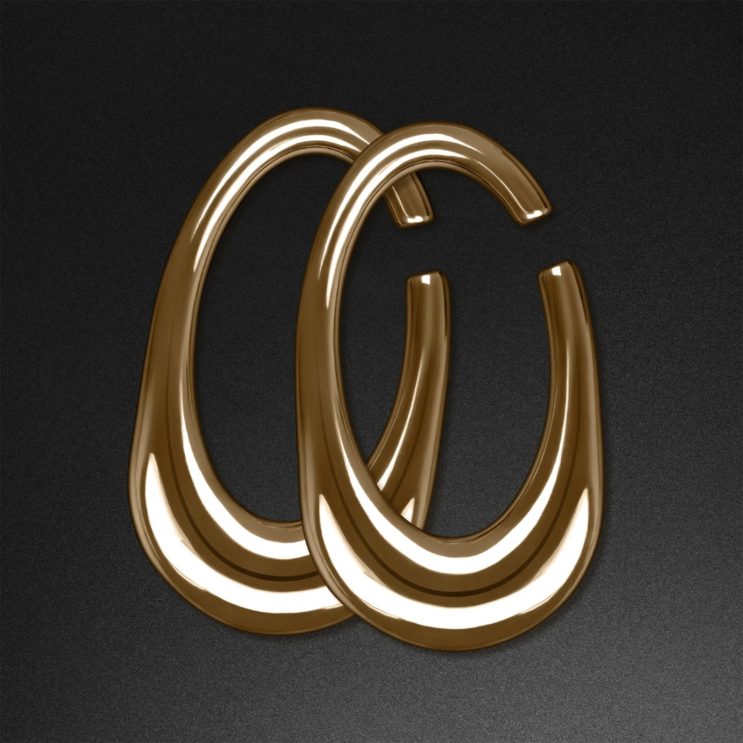 Oval Rose Gold PVD Surgical Steel Ear Weight 3 Oval Rose Gold PVD Surgical Steel Ear Weight