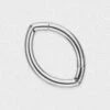 Oval Titanium Hinged Segment Daith Earring 2 Oval Titanium Hinged Segment Daith Earring -Stretch It Body Jewellery oval titanium hinged segment daith ring 1 web grey