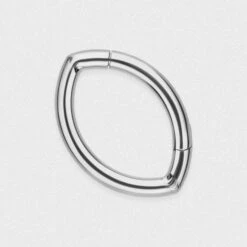 Oval Titanium Hinged Segment Daith Earring