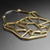 Geometric Panther Gold Plug Hoops 1 Geometric Panther Gold Plug Hoops -Stretch It Body Jewellery panther plug hoops