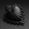 Punk Vintage Heart Black PVD Ear Weight