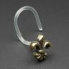 Regal Brass & Bioplast Nose Stud (Nose Screw) -Stretch It Body Jewellery regal brass bioplast nose stud