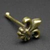 Regal Brass Nose Stud (Nose Bone) -Stretch It Body Jewellery regal brass nose stud
