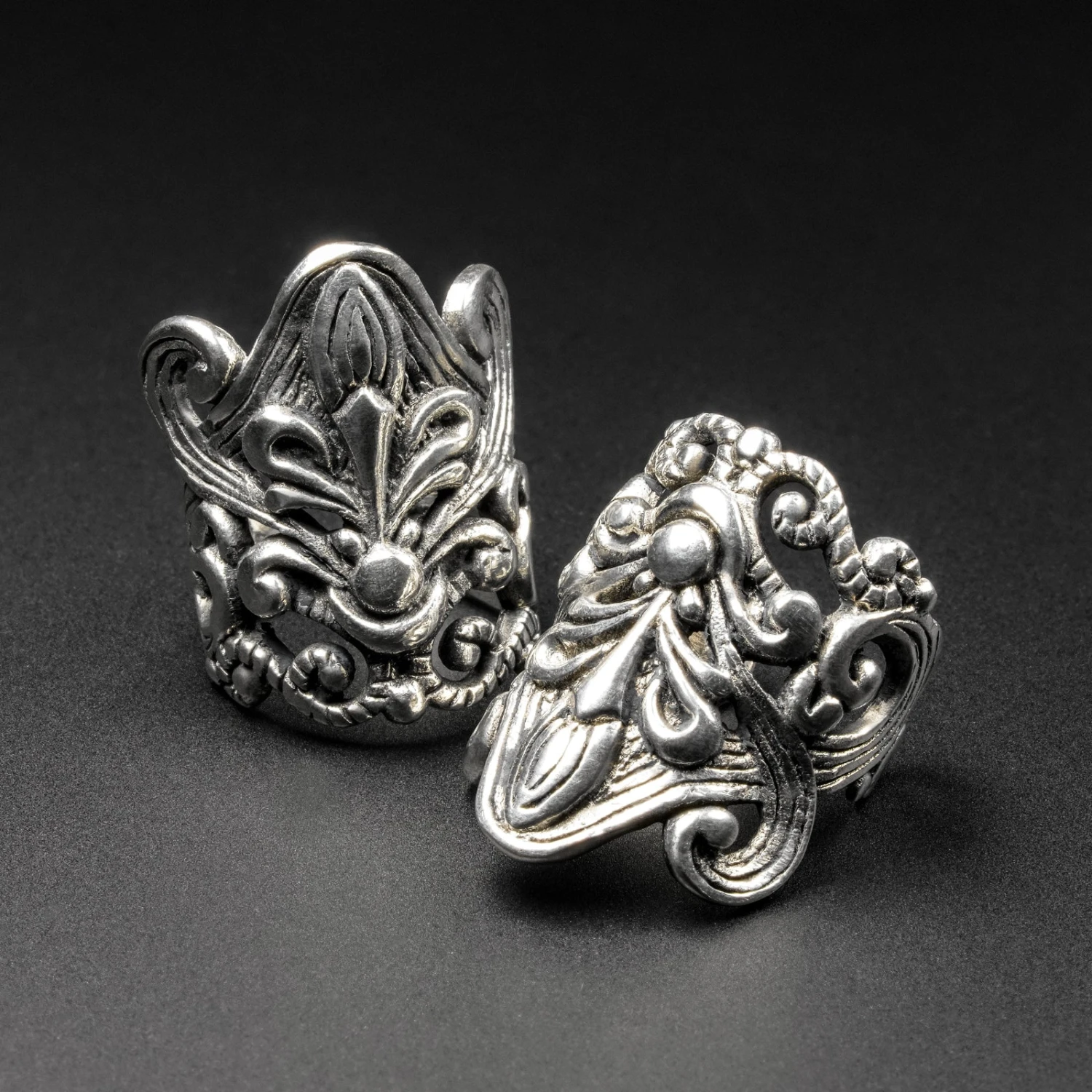 Regal White Brass Ear Cuff 3 Regal White Brass Ear Cuff