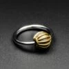 Ridged Ball Brass & Surgical Steel BCR Ball Closure Ring -Stretch It Body Jewellery ridged ball brass 26 surgical steel bcr ball closure ring