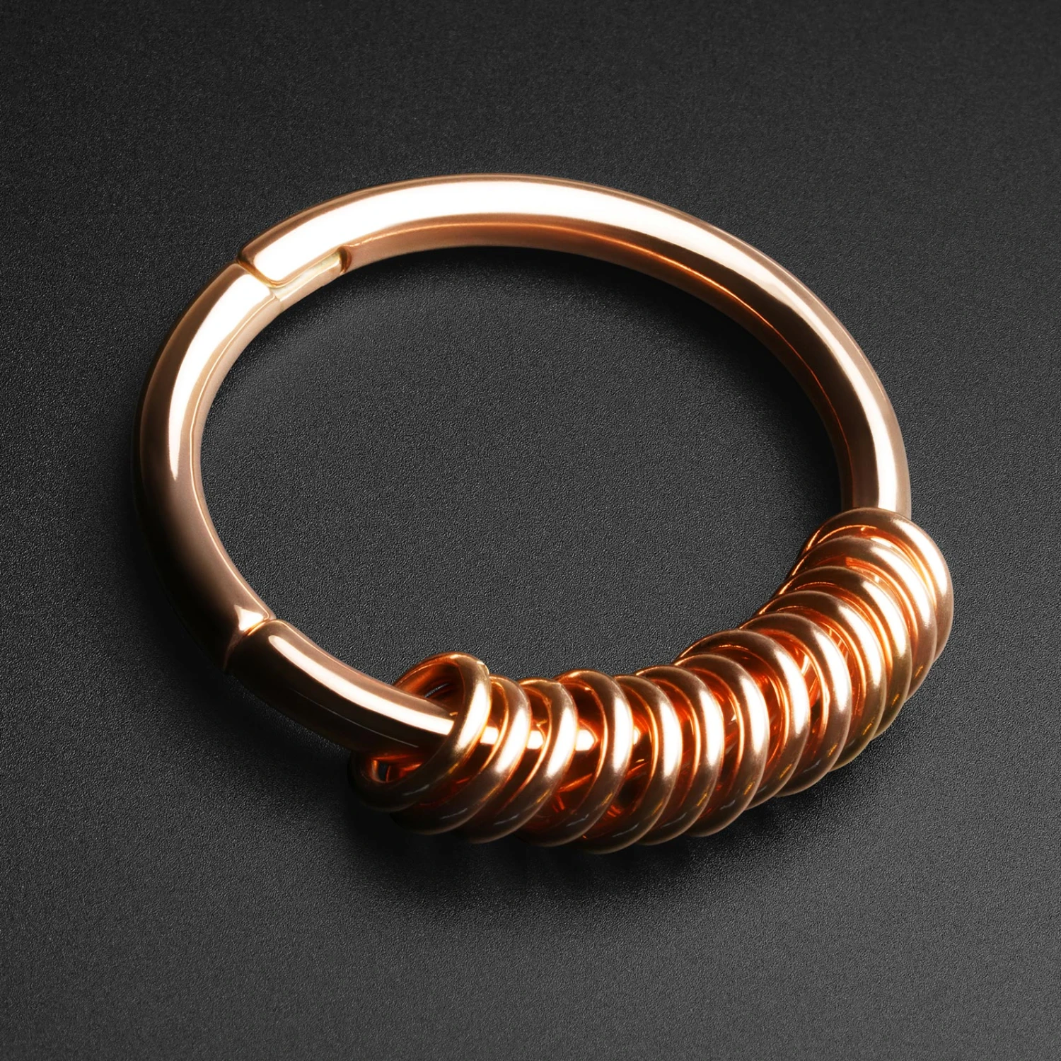 Rose Gold PVD Magnetic Multi Hoop Ear Weight 3 Rose Gold PVD Magnetic Multi Hoop Ear Weight