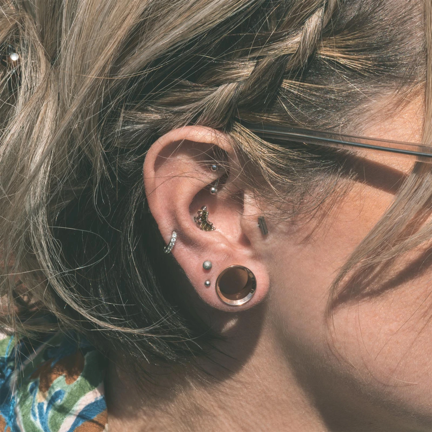 Rose Gold PVD Saddle Fit Double Flare Tunnel 4 Rose Gold PVD Saddle Fit Double Flare Tunnel - Image 2