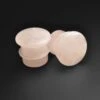 Rose Quartz Single Flare Convex Stone Plug