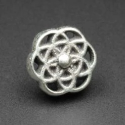 Seed Of Life 925 Silver Threadless Top