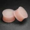 Skin Tone B Silicone Double Flare Hider Plug -Stretch It Body Jewellery skin tone b silicone double flare hider plug