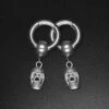 Skull Hanger Surgical Steel Magnetic Ear Weight 2 Skull Hanger Surgical Steel Magnetic Ear Weight -Stretch It Body Jewellery skull hanger surgical steel magnetic ear weight overhead