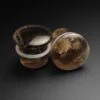 Smokey Quartz Single Flare Convex Stone Plug