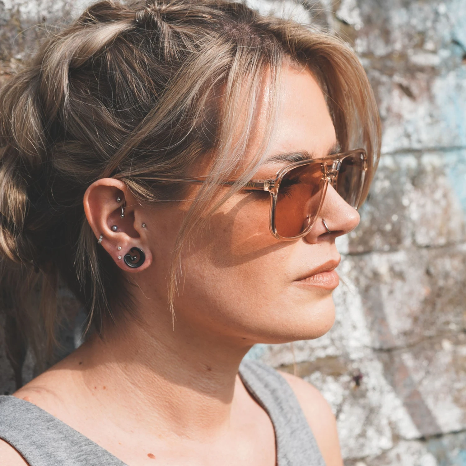 Snake Black PVD Saddle Plug Ear Weight 6 Snake Black PVD Saddle Plug Ear Weight - Image 4